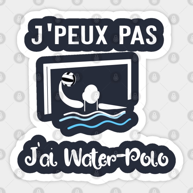 j'peux pas j'ai water polo Sticker by ChezALi